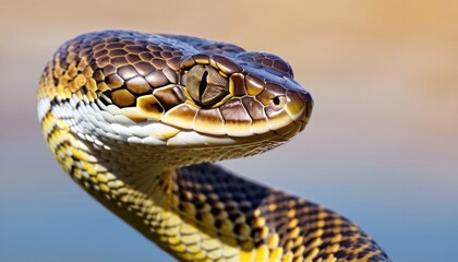 Fototapeta premium a close up of a snake's head with it's mouth open and it's tongue out.