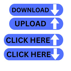 Download button, upload button, download icon and upload icon