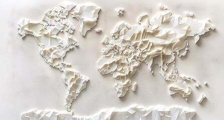 3D world map illustration