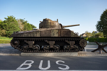 American M4 Sherman tank from World War II