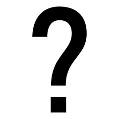 Question Icon. Vector illustration isolated on white background
