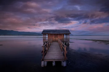 Fototapeten pier at sunset © IOANNIS
