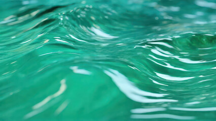 green water waved textured background