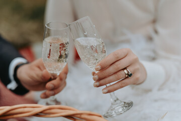 wedding champagne glasses