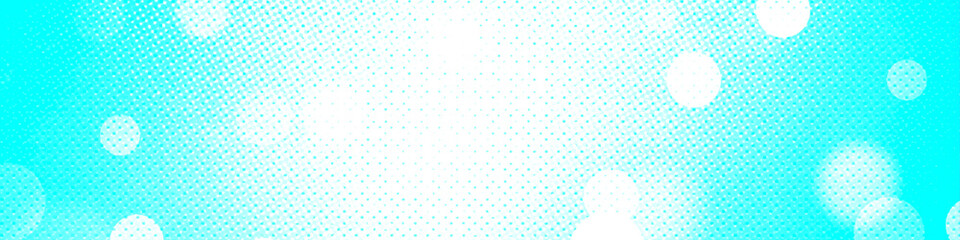 Blue panorama bokeh background for Banner, Poster, Celebrations and various design works