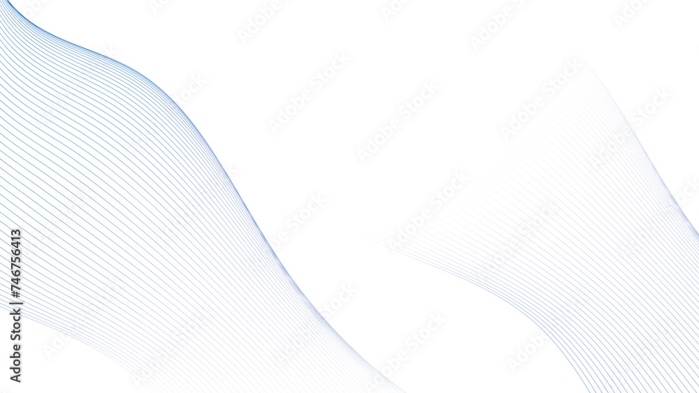 Aufkleber abstract blue wave line design background. blue minimal round lines abstract background