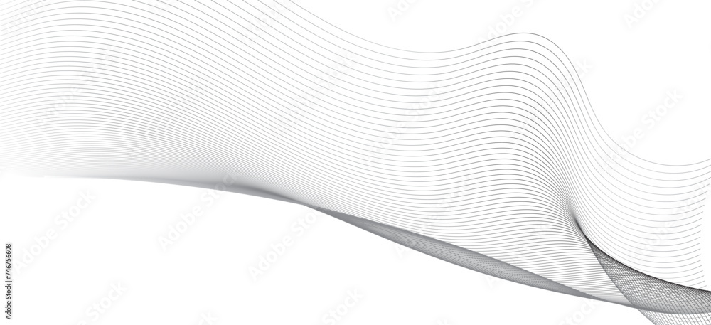 Aufkleber abstract waves flowing lines, curved patterns grayscale, curves abstract geometric pattern, topograp