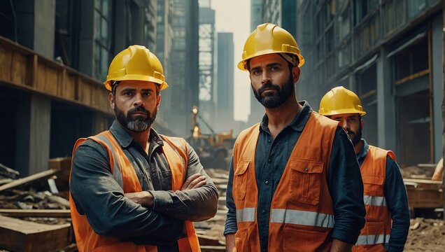 Group of workman,labor day