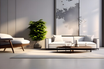 Modern living room Ai Generative