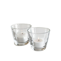 glass candle
