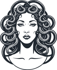 Medusa Gorgon, vector illustration - 746760421