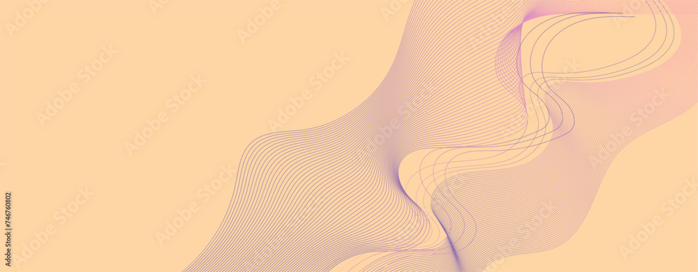 Poster lines wave abstract stripe design. curvy white surfaces. modern abstract background. digital frequen