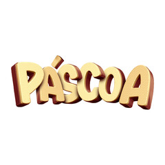 3d brazil easter logo