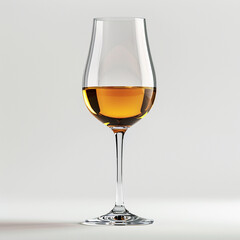 cup of wine, with white background, close-up and concept restaurant