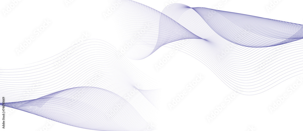 Poster abstract blue wave background. blue minimal round lines abstract background. thin line wavy abstract
