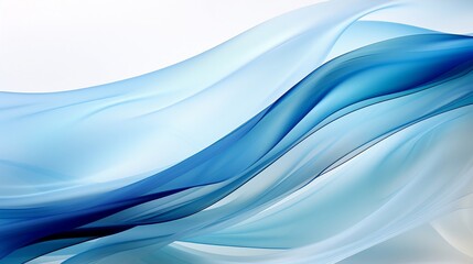 Abstract blue and white flowing waves background. Digital graphic and texture concept. 3d art illustration for wallpaper, poster, banner, design