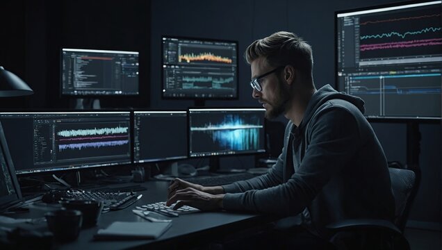 Video Editor Or Designer Using Editing Software Tech