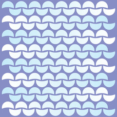 Half moon pattern. Abstract texture on purple background.