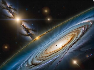 Galaxien - unser Weltall als Symbolgrafik
