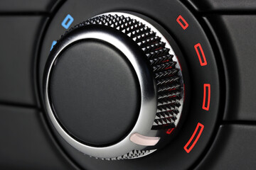 temperature control switch inside a car - warm