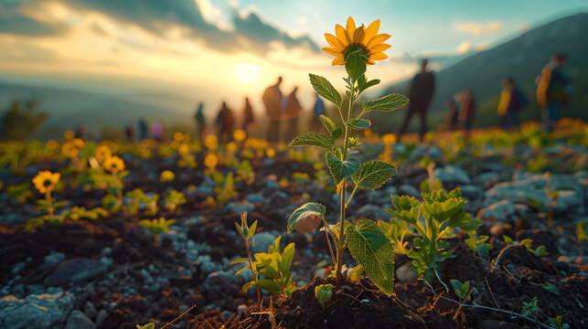 Activis planting trees