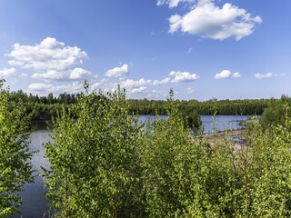 Beautiful landscape on the Vsevolozhsk Lakes, in the Leningrad region in North-West Russia