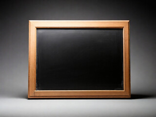 3d rendering blackboard with wooden frame on white background
