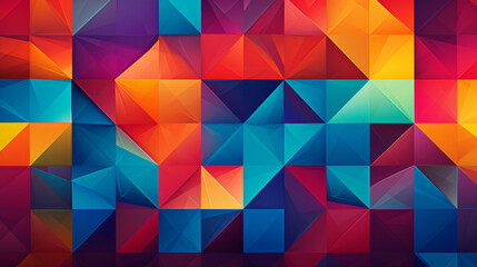 Geometric pattern with vibrant colors