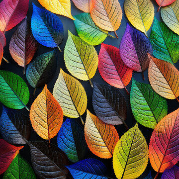3d photo of  natural leaves background made with generative ai