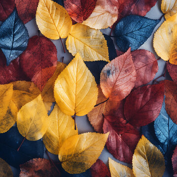 3d photo of  natural leaves background made with generative ai