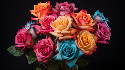 Vibrant rose bouquet