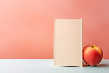 mockup blank cover peach fuzz color
