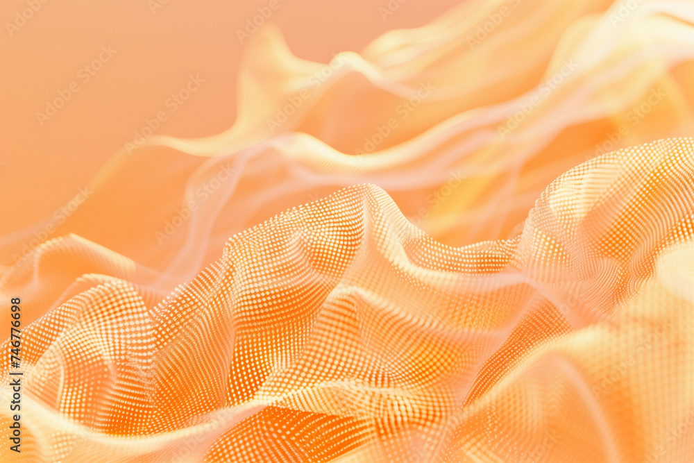 Poster abstract peach fuzz color mesh gradient background