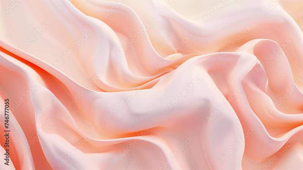 Poster abstract peach fuzz mesh fabric color gradient background