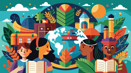 Global Diversity and Education Illustrated Concept