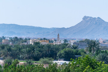 Fototapeta na wymiar Manah, Oman, ancient fortresses, cities of Arabia, sights of Oman