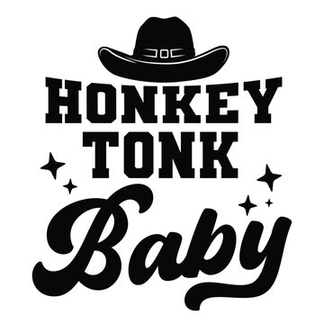 Honkey tonk baby design, baby design, Western design