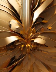 Abstract gold background Generative Ai