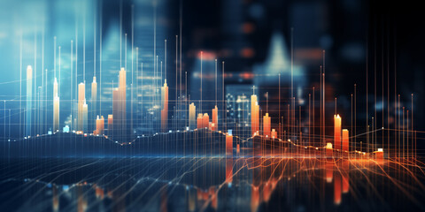 Fototapeta premium neon cyber city in different colors. Smart Network and Connection city, safeguarding of information and networks through cybersecurity