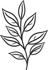 Botanical Breeze Vector Leaf Emblem Design Handcrafted Greens Black Vector Leaf Icon Badge