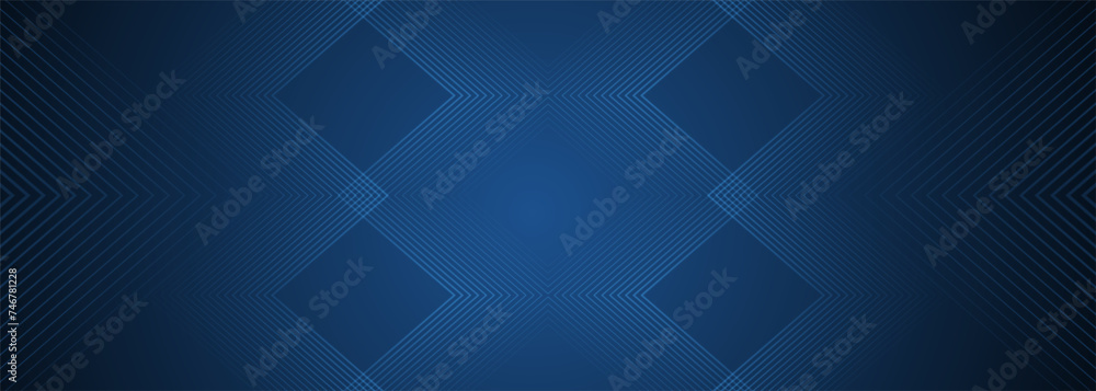 Poster dark abstract modern background with blue glowing stripes texture concept banner design. vector illu