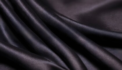 Fototapeta premium Dark grey wavy silk texture