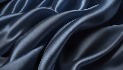 Obraz premium Dark grey wavy silk texture