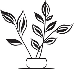 Organic Foliage Vector Emblem Badge Leafy Sketch Hand Drawn Leaf Graphic