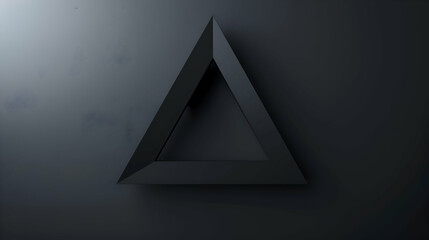 A sleek and modern upside down triangle, crafted in a flat vector design, its simplicity and...