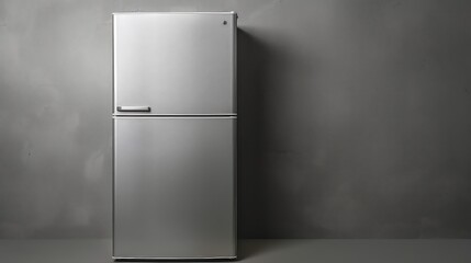 Modern Refrigerator in front of a black wall