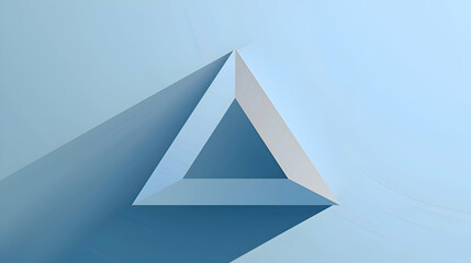 One inverted triangle, depicted in a minimalist flat vector design, its angles sharp and its appearance clean and precise, captured with stunning detail by an HD camera