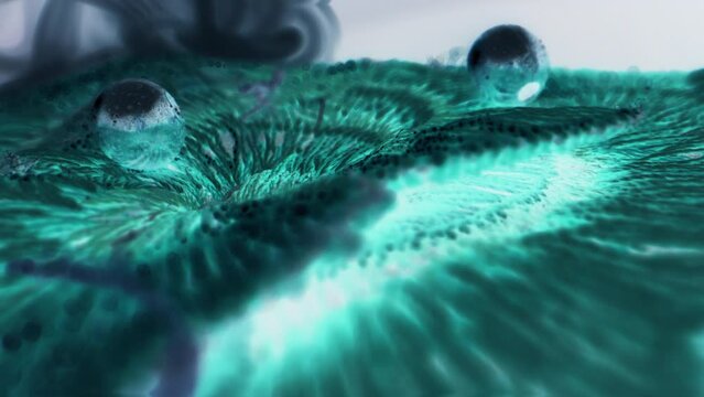 Glowing alien planet surface.