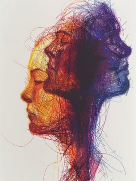 Illustration Depicting Various Paraphilic Disorders Generative AI