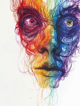 Illustration Depicting Various Paraphilic Disorders Generative AI